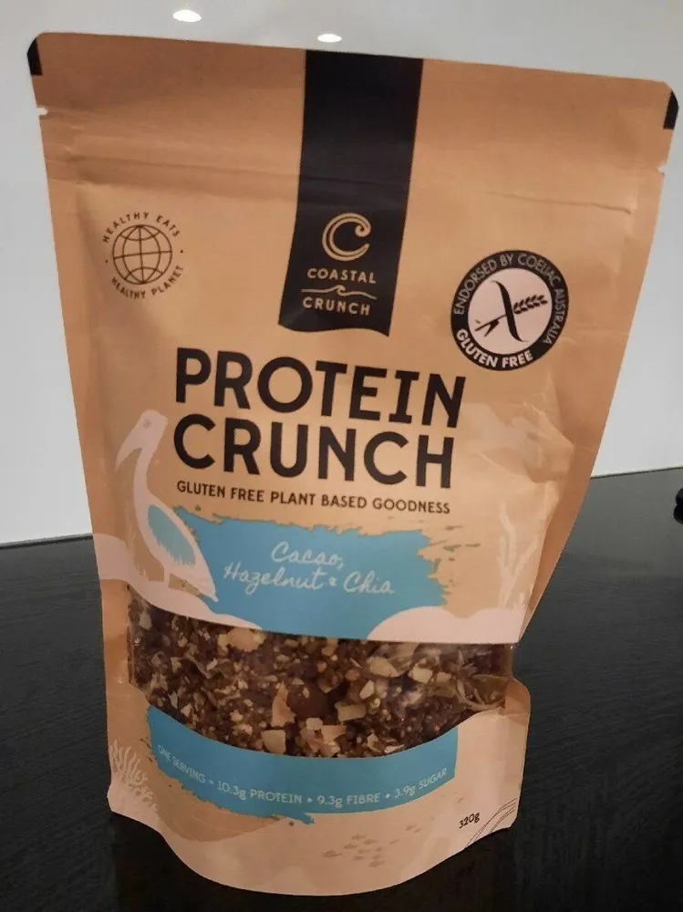 Protein Crunch Cacao, Hazelnut & Chia Gluten Free Plant Based Granola
