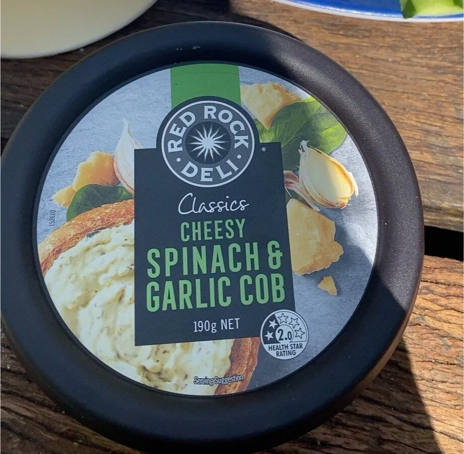 Cheesy Spinach & Garlic Cob