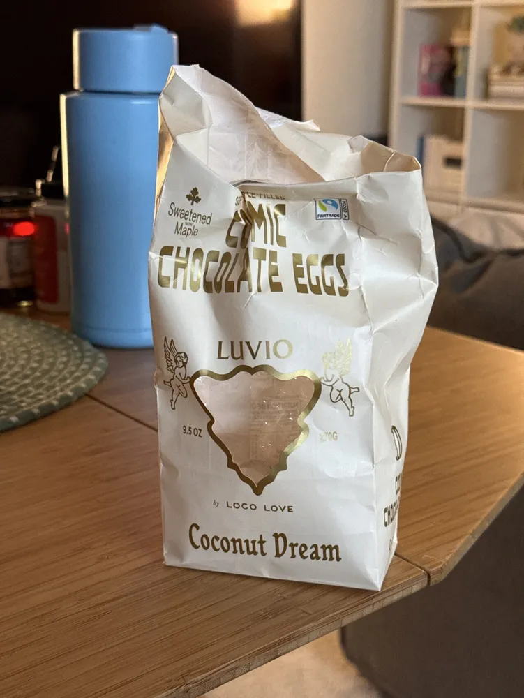 SOFT TRUFFLE-FILLED COSMIC CHOCOLATE EGGS Coconut Dream