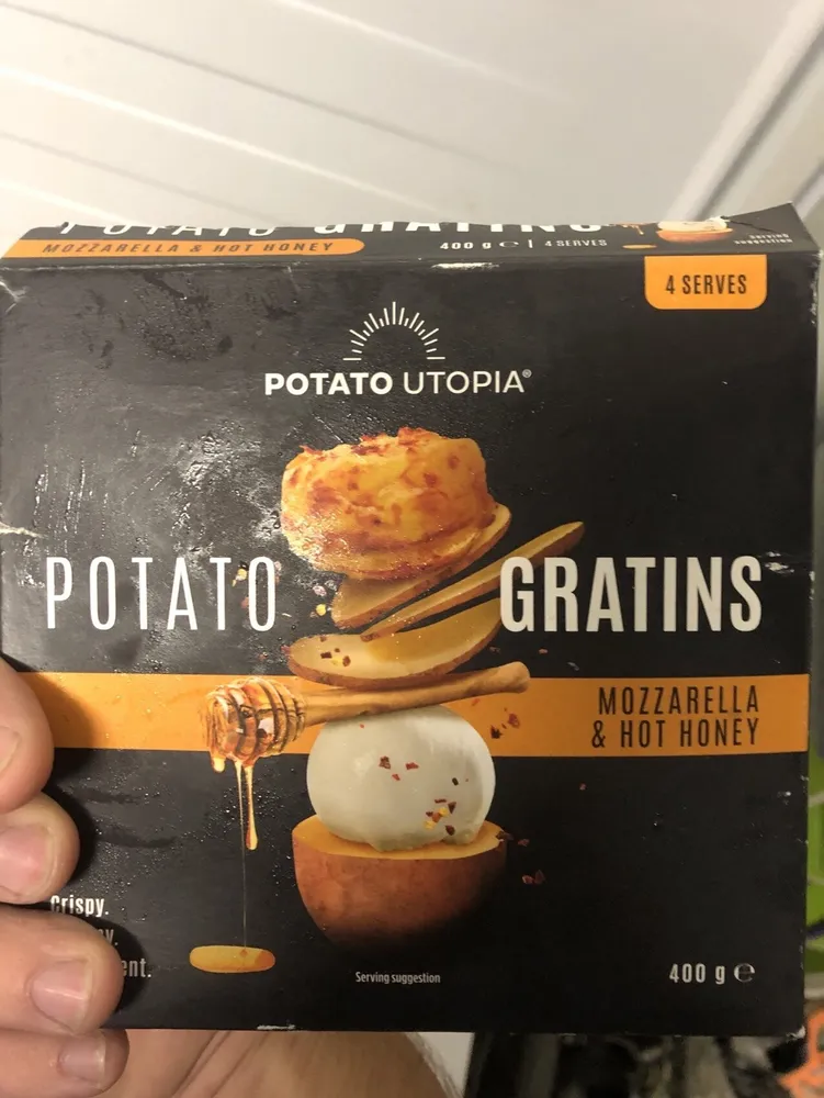 Potato Gratins Mozzarella & Hot Homey
