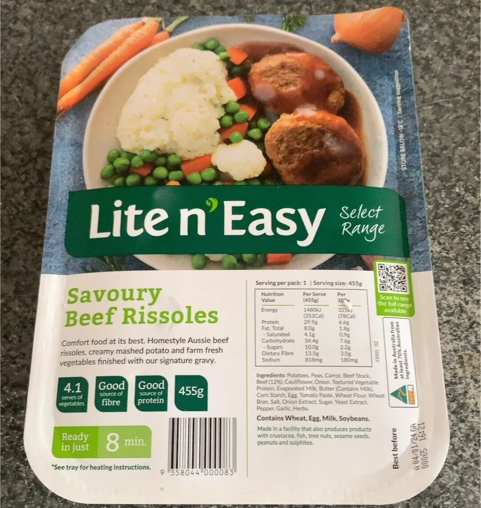 Savoury Beef Rissoles