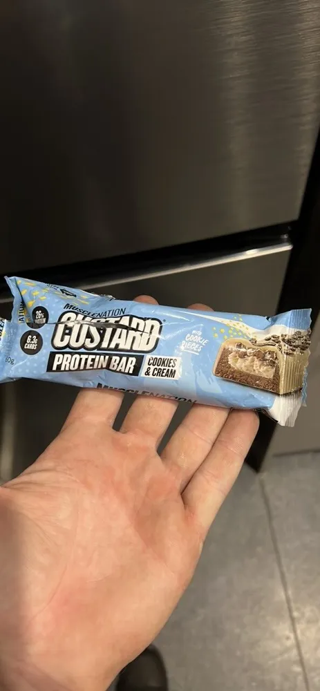 Custard Protein Bar Cookies & Cream