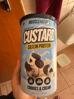 CUSTARD CASEIN PROTEIN Cookies & Cream flavour