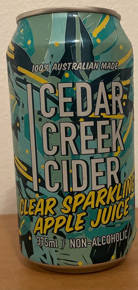 Clear Sparkling Apple Juice (non-alcoholic)