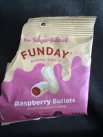 Raspberry Bullets White Chocolate Coated