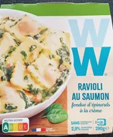 Ravioli au saumon fondue d'épinards