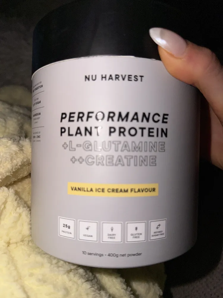 Performance Plant Protein + L-glutamine ++ Creatine Vanilla Ice Cream Flavour