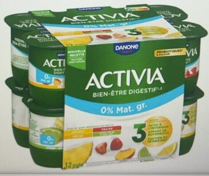 Aux fruits bifidus activia 0%