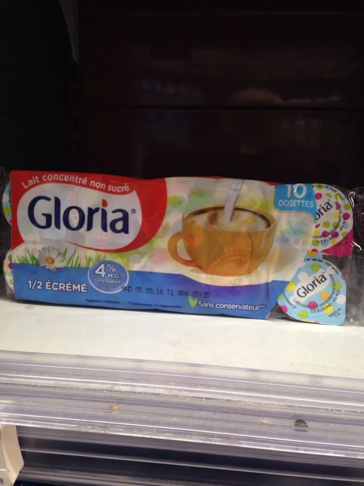 Lait concentré non sucré dosettes