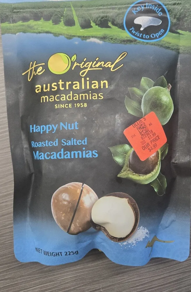 Happy Nut Roasted Salted Macadamias