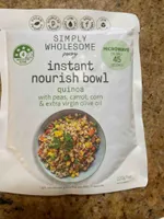 instant nourish bowl quinoa with peas, carrot, corn & extra virgin olive oil