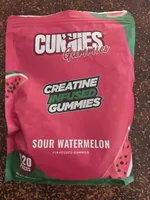 Creatine Infused Gummies Sour Watermelon Flavoured Gummies