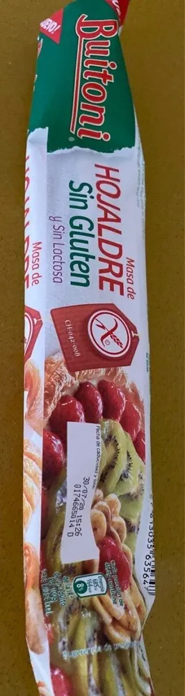 Masa de hojaldre sin gluten