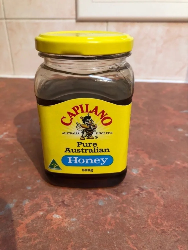Clear Honey Square Jar