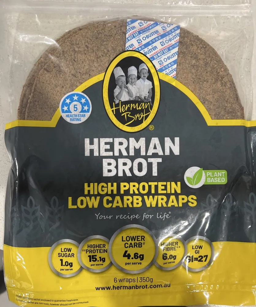High protein low carb wraps