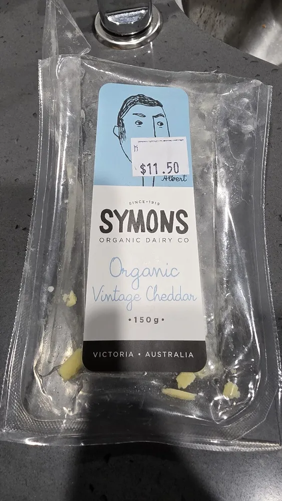 Organic vintage cheddar