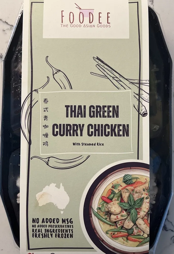 Thai Green Curry Chicken with Steamed Rice