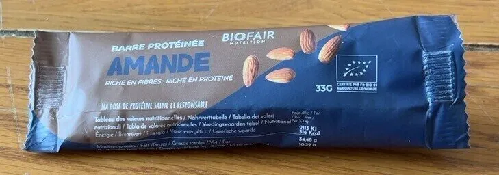 Barre protéinée amande