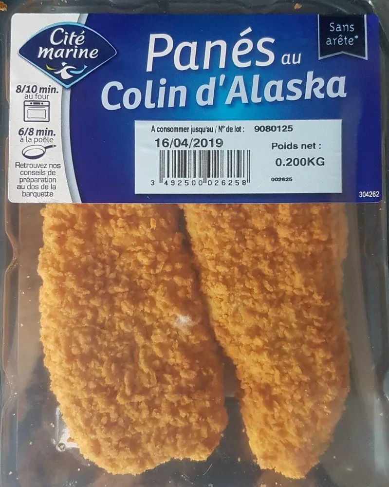 Panés au colin d'alaska
