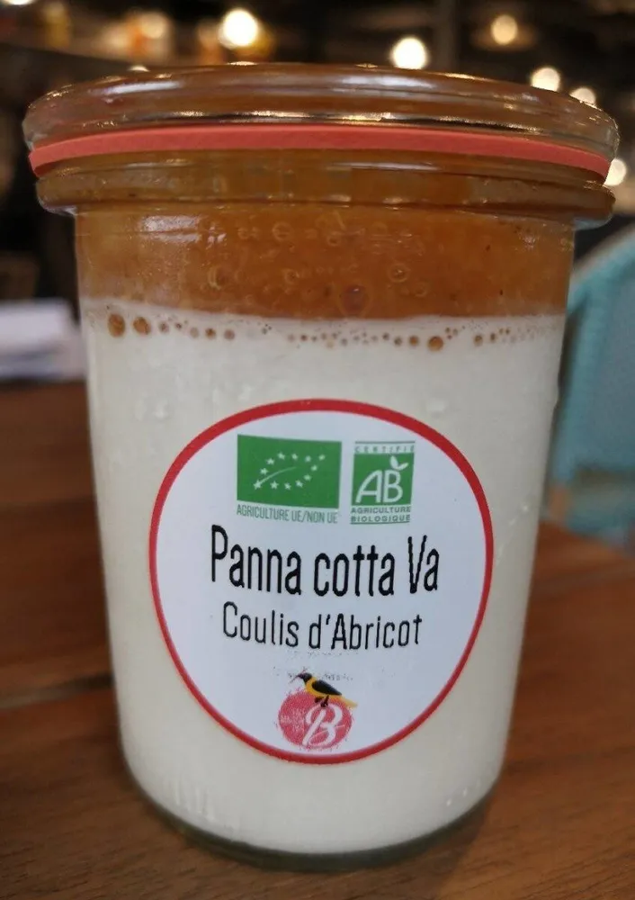 Panna cotta Va coulis d'abricot