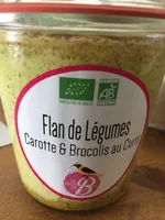 Flan de légumes carottes et brocolis au curry
