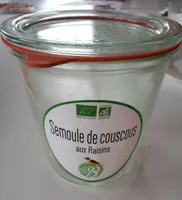 Semoule de couscous aux raisins