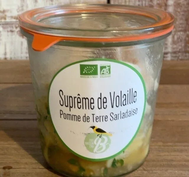 Supreme de volaille pomme de terre Sarladaise