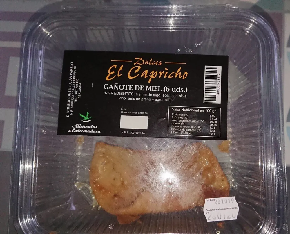 gañote de miel