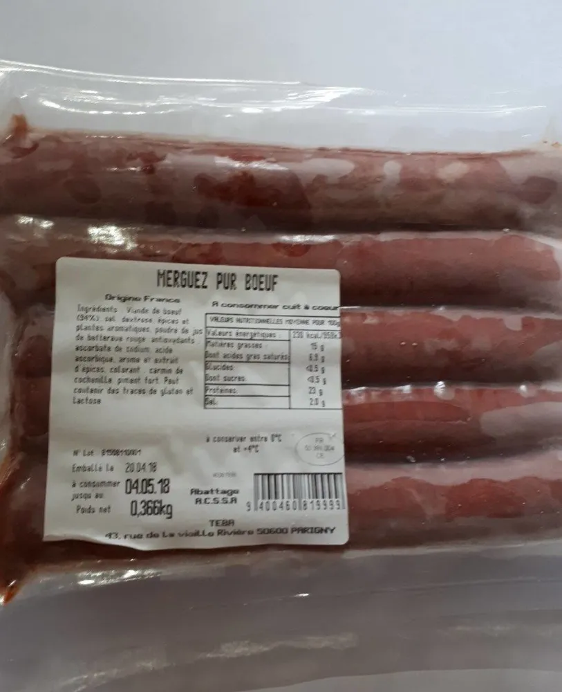 Merguez pur bœuf