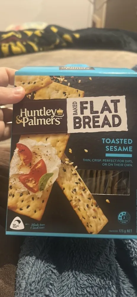 Baked Flat Bread Toasted Sesame
