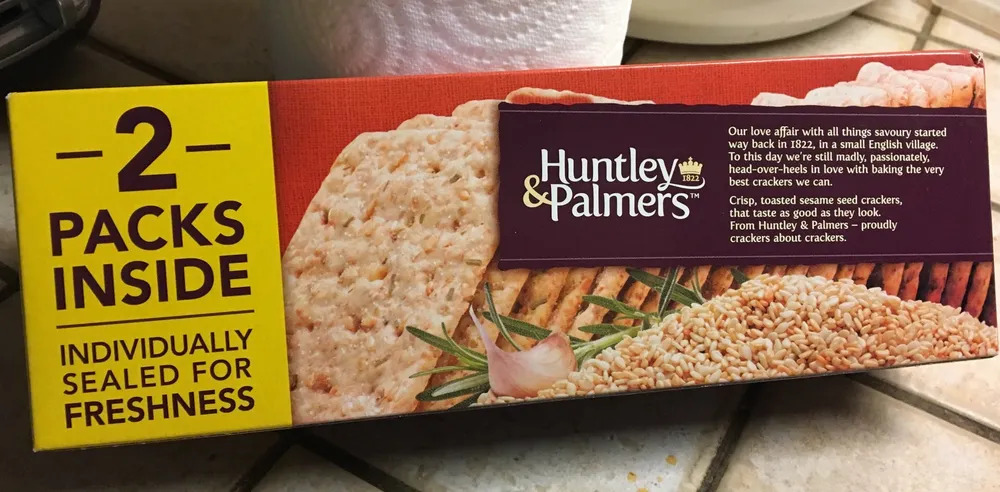 Huntley & Palmers Cracker Sesame Rosemary & Garlic