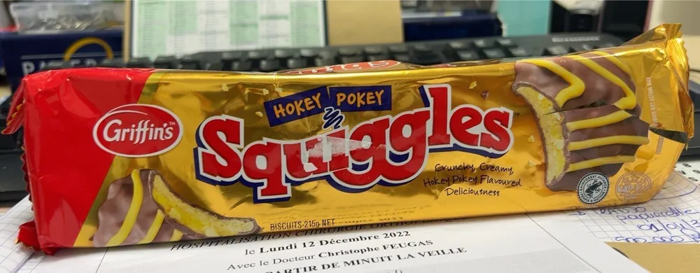 Hokey Pokey Squiggles Flavoured Biscuits