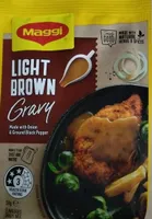 Light brown gravy