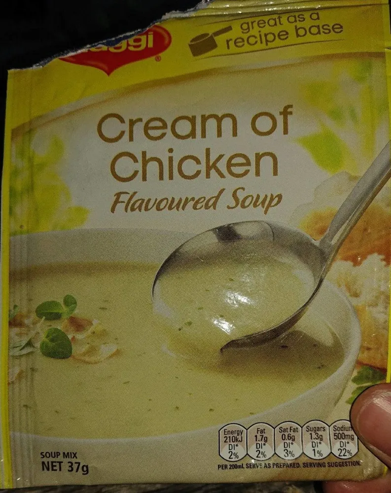 Soupe crème de poulet