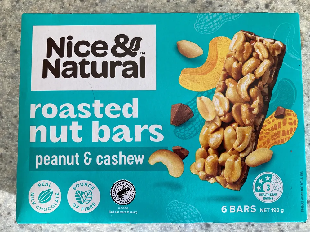 Roasted Nut Bars Peanut & Cashew