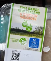 Free range chicken sausages