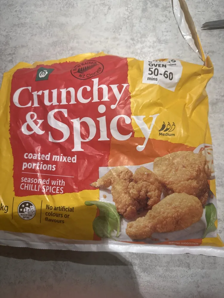 crunchy and spicy wings