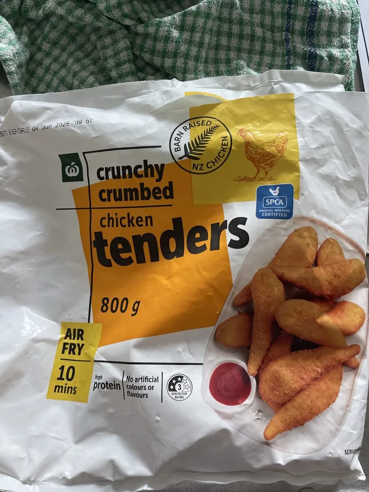 crunchy crumbed chicken tenders