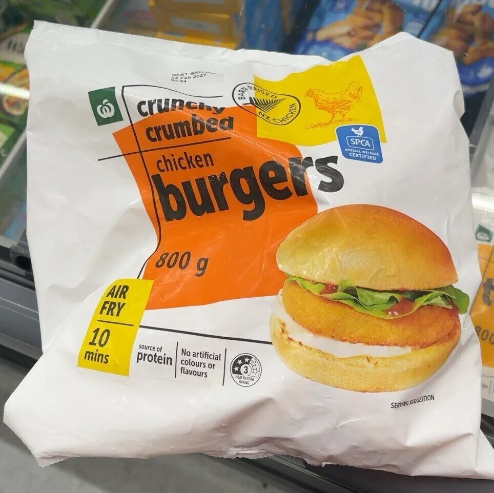 Crunchy Crumbed Chicken Burgers