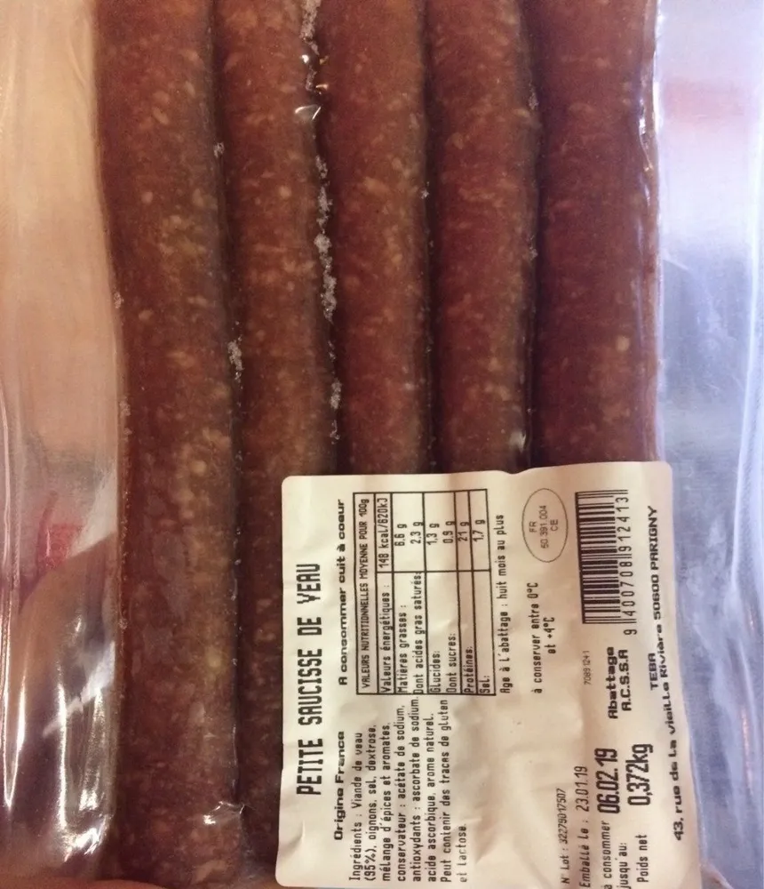 Saucisse de veau