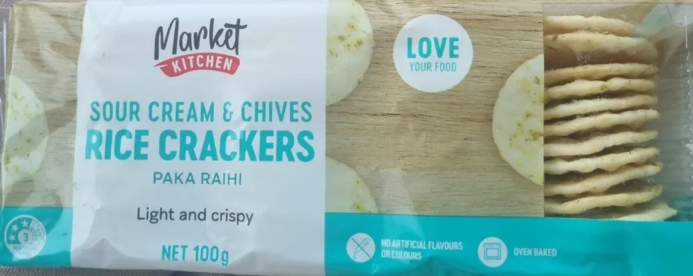 Sour Cream & Chives Rice Crackers