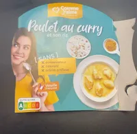 Poulet au curry et son riz