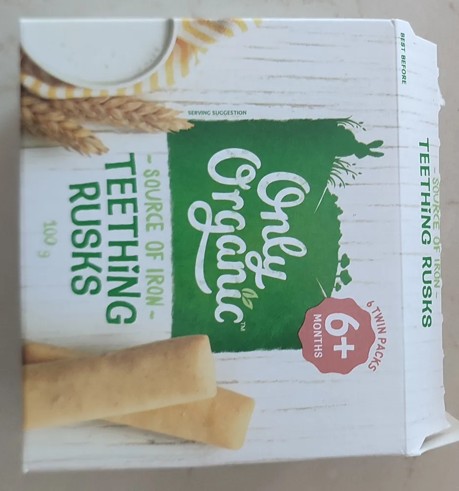 Organic Teething Rusks 100G (12 Rusks)