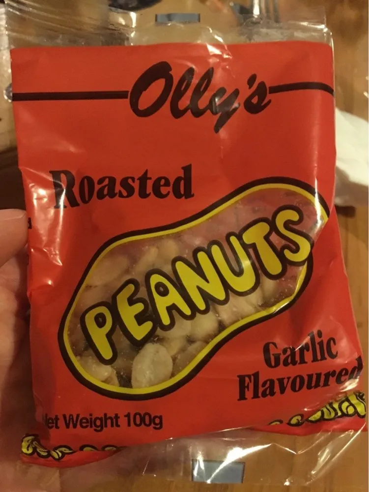 Roasted peanuts garlic flavoured