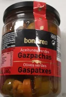 Aceitunas verdes gazpachas