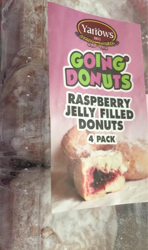 Raspberry jelly filled donuts