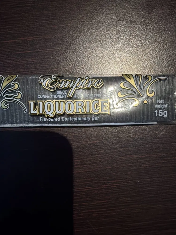 Licorice Confectionary Bar