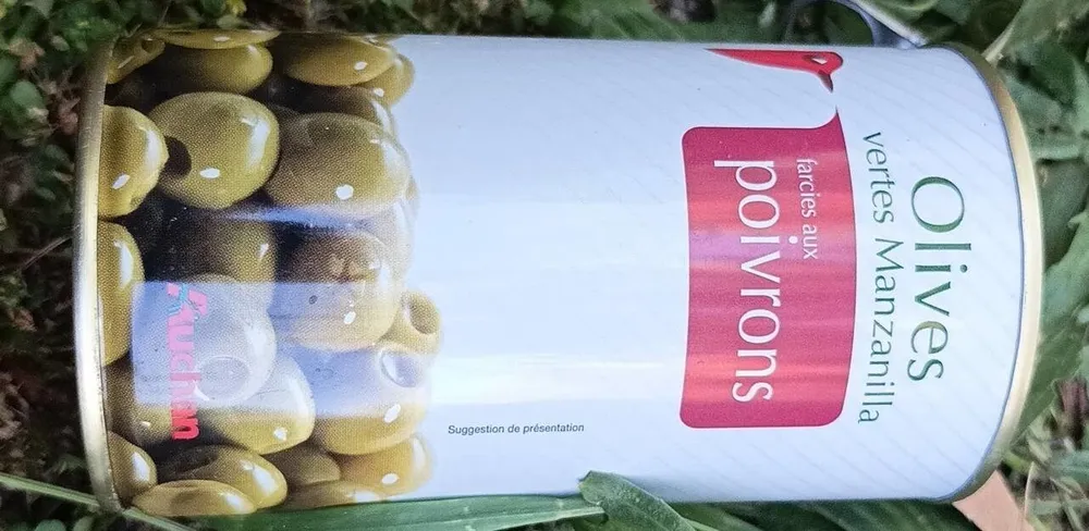 Olives vertes Manzanilla farcies aux poivrons