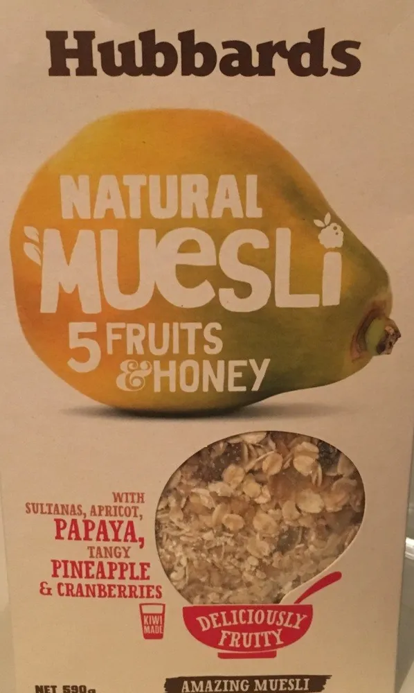 Natural muesli 5 fruits & honey