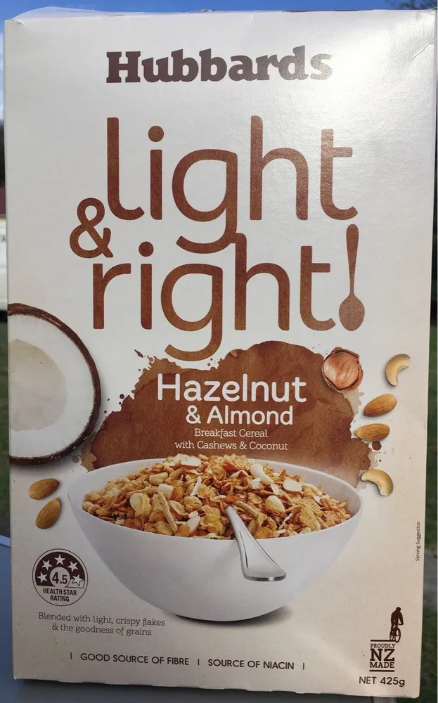 Light & Right Cereal Hazelnut & Almond